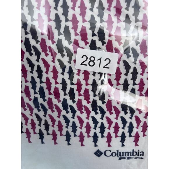 Men's Columbia White T-Shirt Size M Fishing Angling Patriotic - Picture 12 of 12